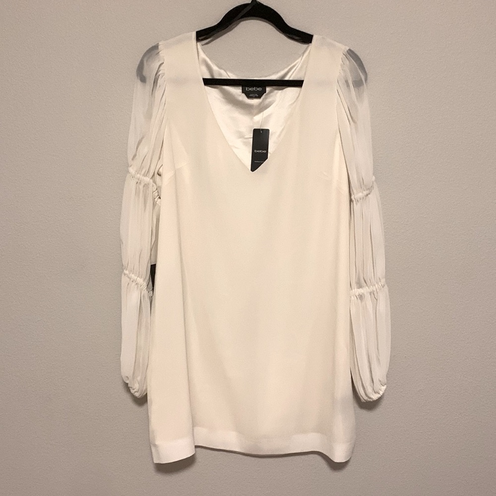 NWT Bebe Ivory Dress Size L